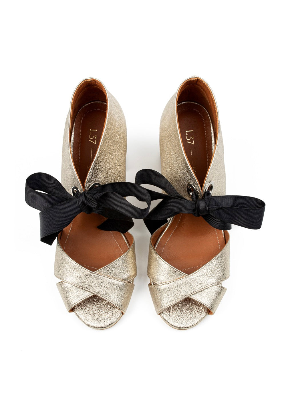 Sandalias De Tacón Movie Star - Dorado