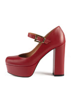 Zapatos derby con tacón Sweet Sensation - Rojo