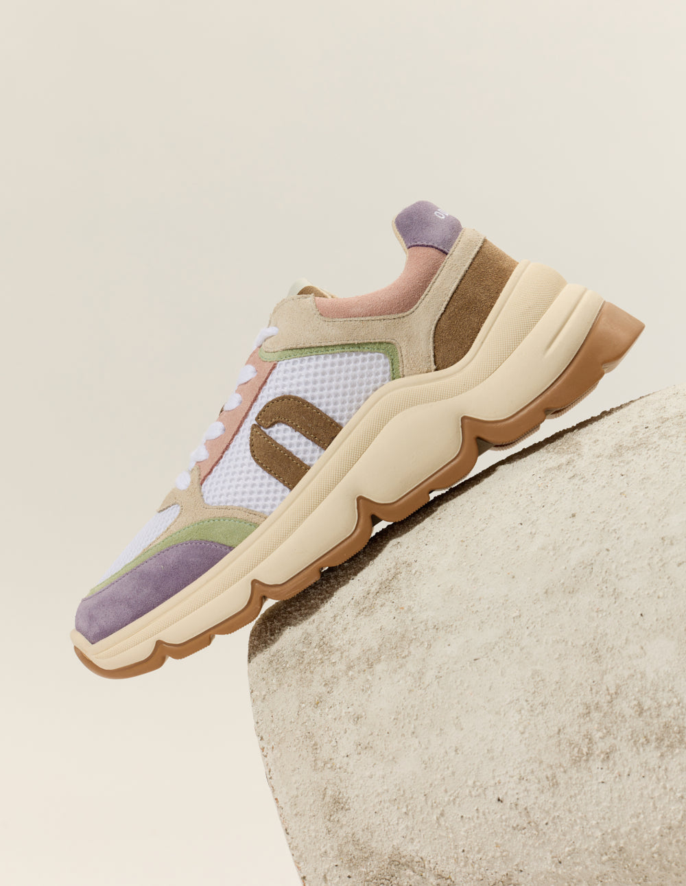 Orna Low Sneakers - Lilac Green White - Women