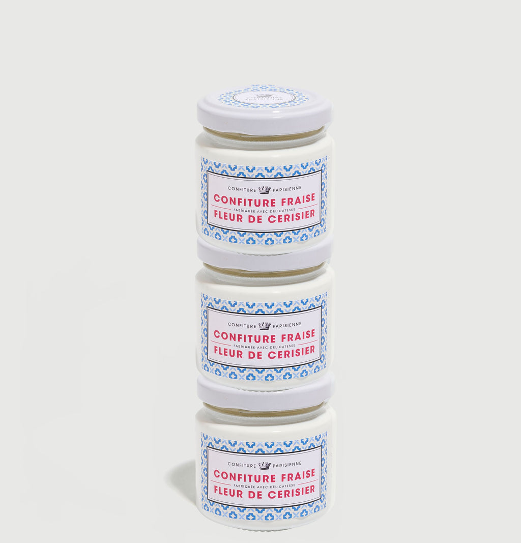 Confiture Fraise Fleur De Cerisier - Lot De 3
