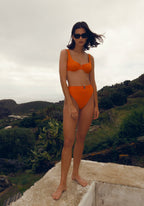Sergio High Waisted Bikini Bottom - Spritz