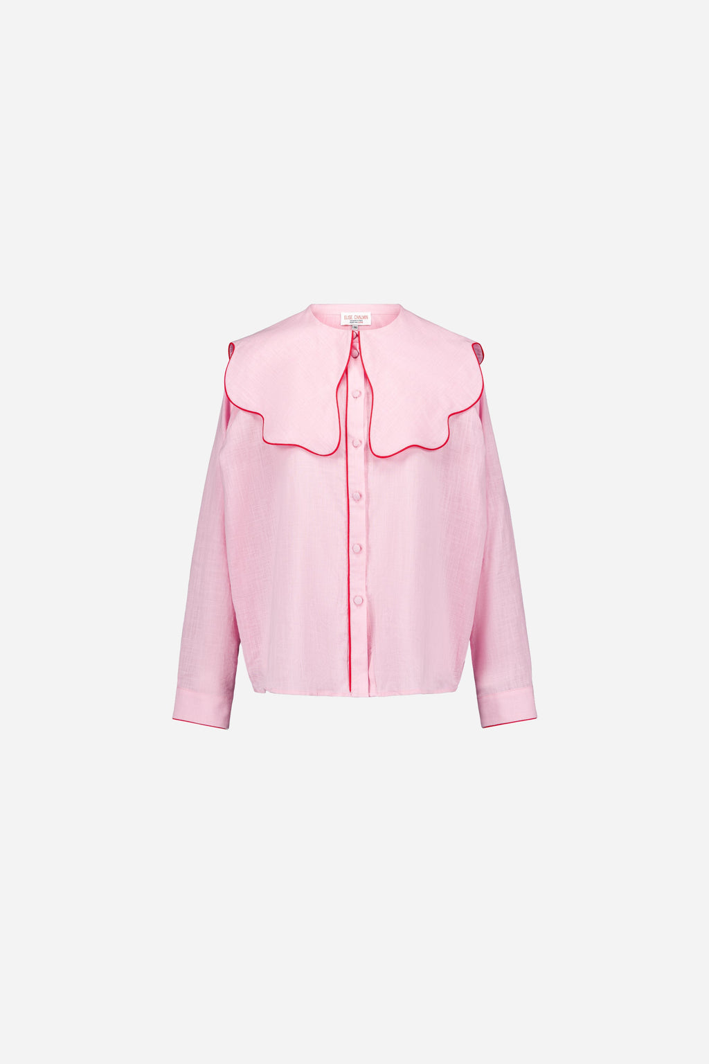 Camisa rosa bebé con cuello