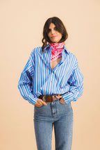 Dona Stripes Blue And Pink Shirt