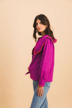 Chemise Col Violet