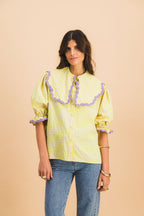 Yellow Check Louisette Shirt