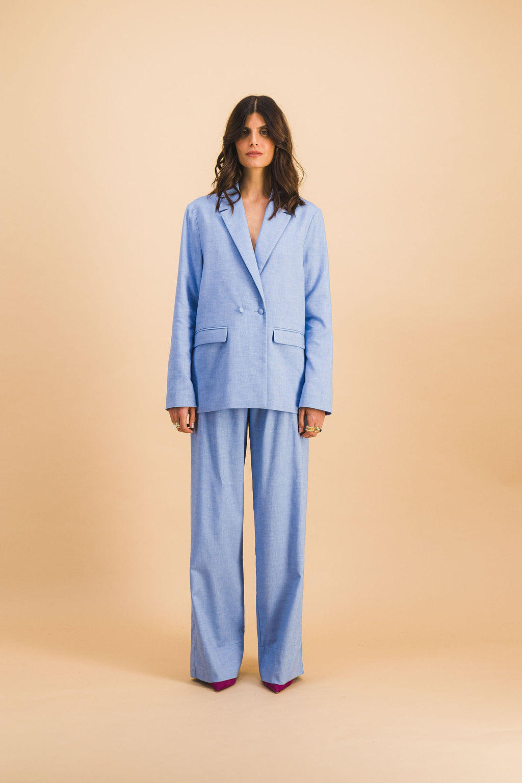 Pantalones Theo azul cielo