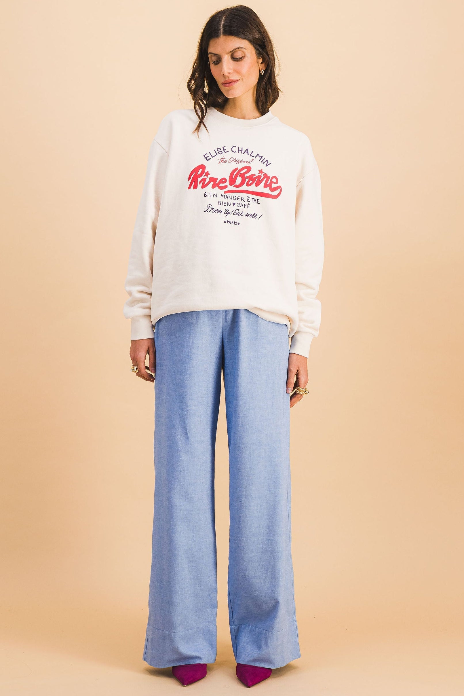 Pantalones Theo azul cielo
