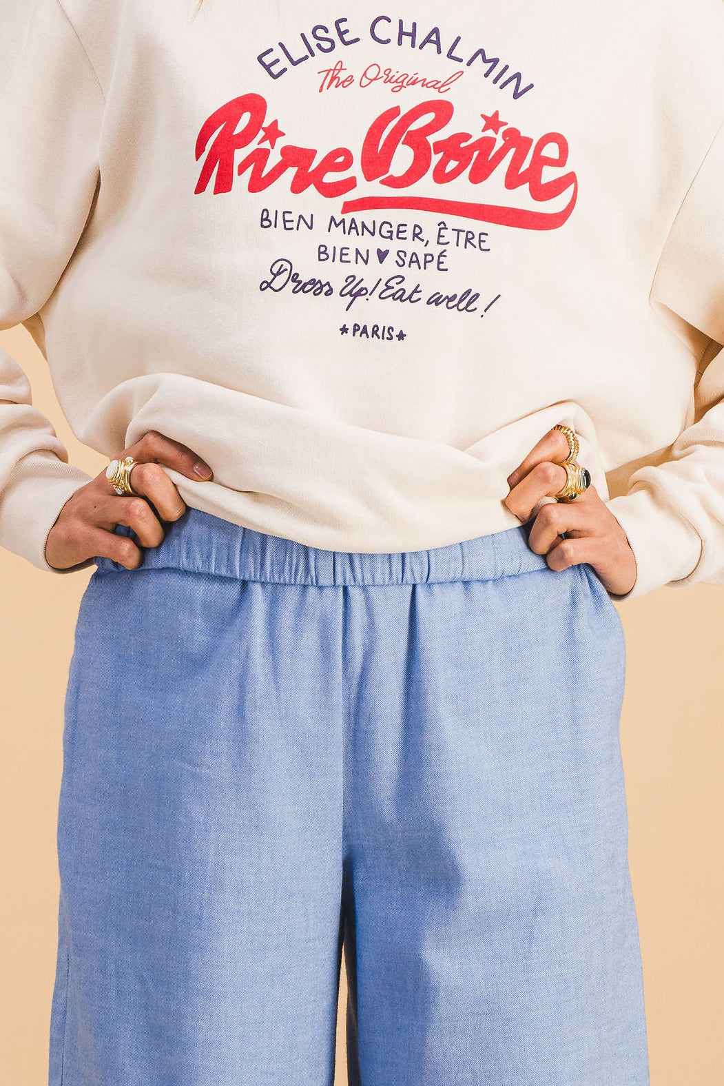 Pantalones Theo azul cielo