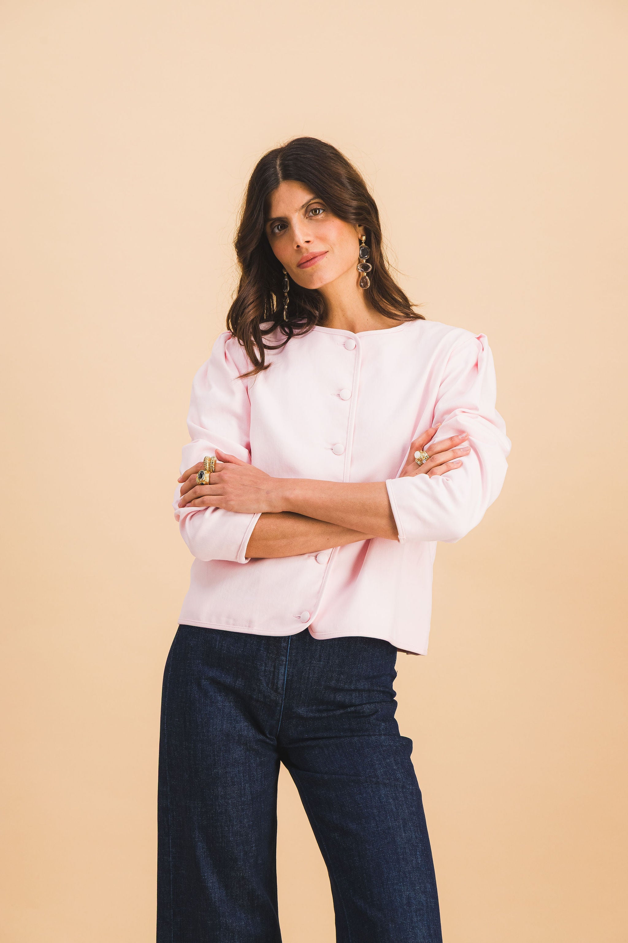 Chaqueta Diane Rosa Palo