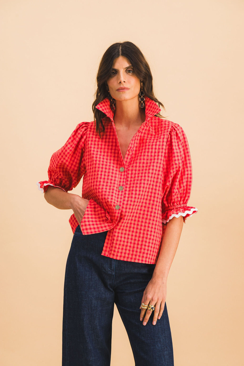 Jim Red Check Shirt