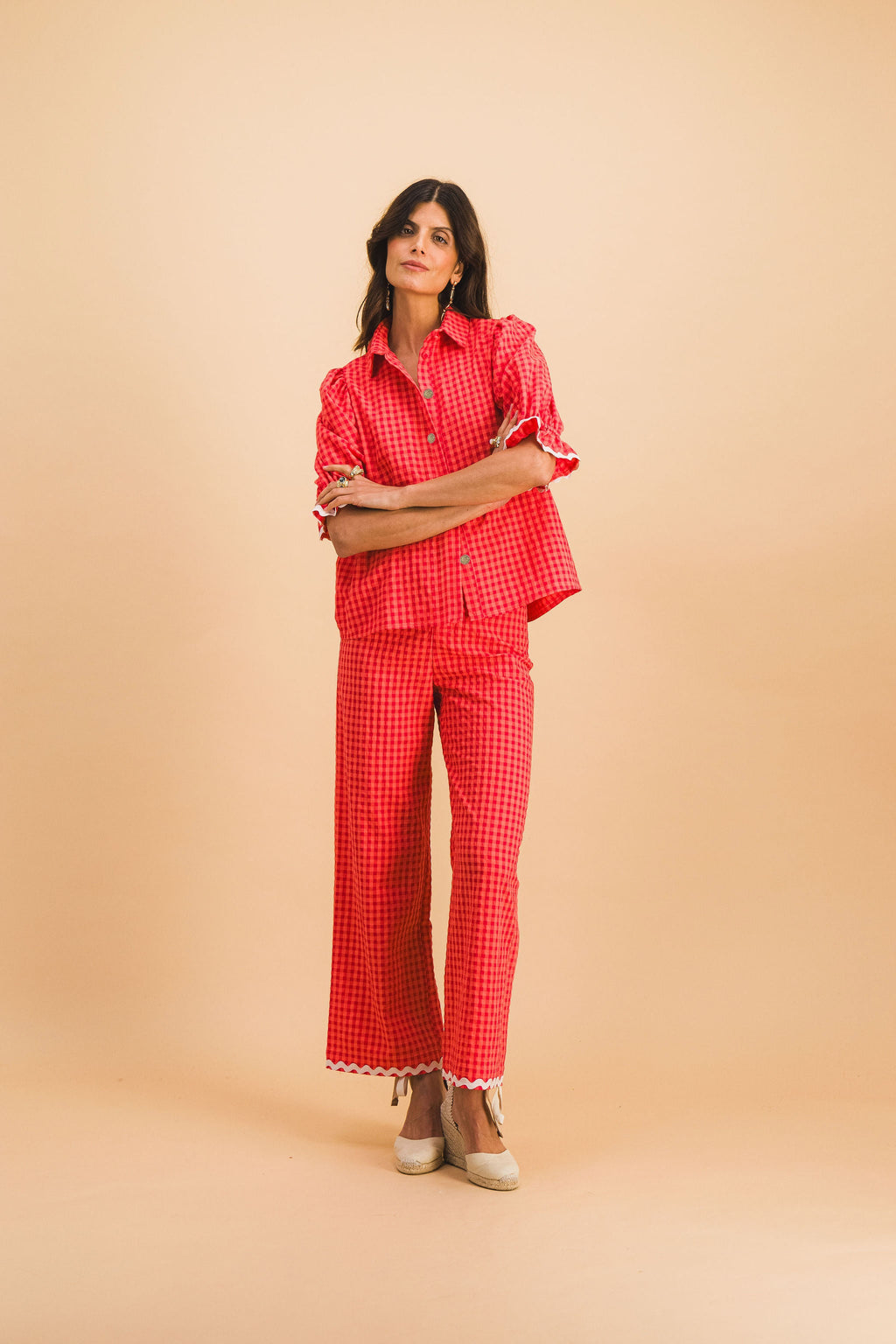 Jim Red Check Shirt