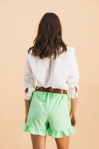 Short Dario Carreaux Vert