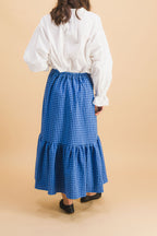 Falda a cuadros azul Clem