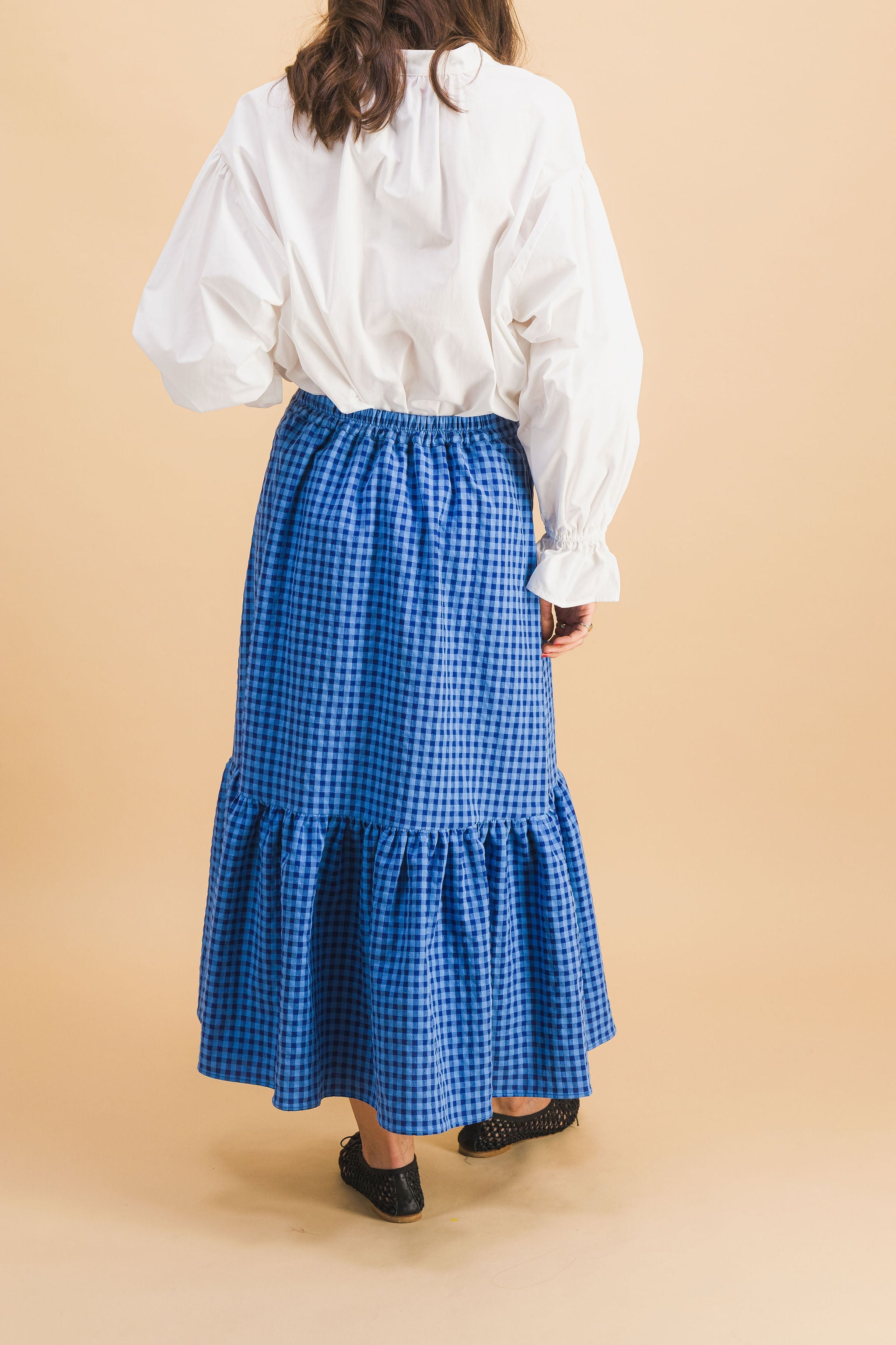 Falda a cuadros azul Clem