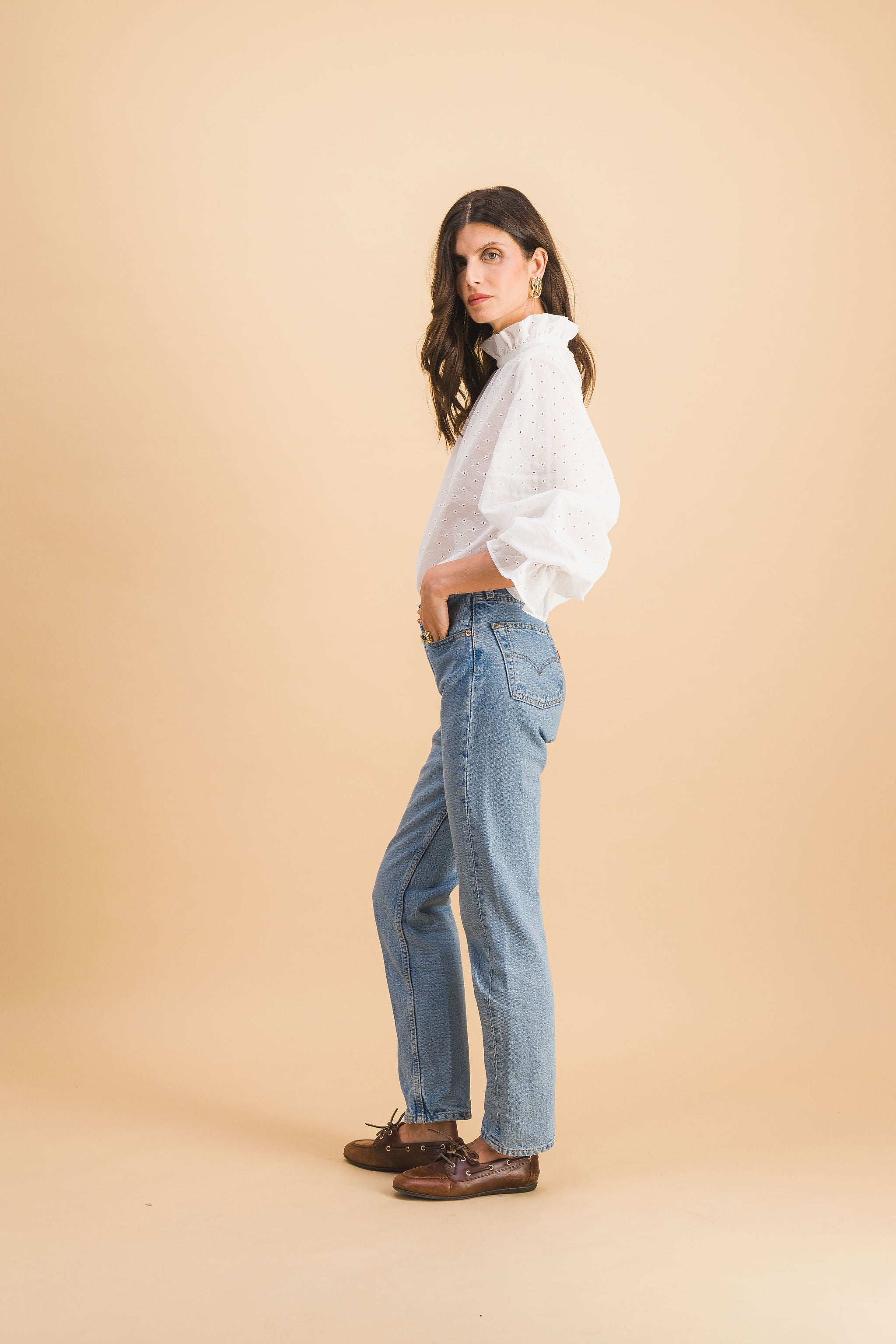 Josepha Embroidered Cotton Blouse X Donatelle Godart