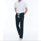 Fursac - Pantalon Jogging En Jersey De Coton - Bleu Marine