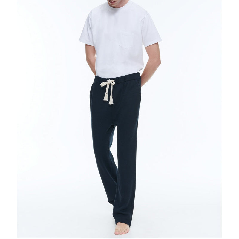 Pantalones De Chándal De Jersey De Algodón - Azul Marino