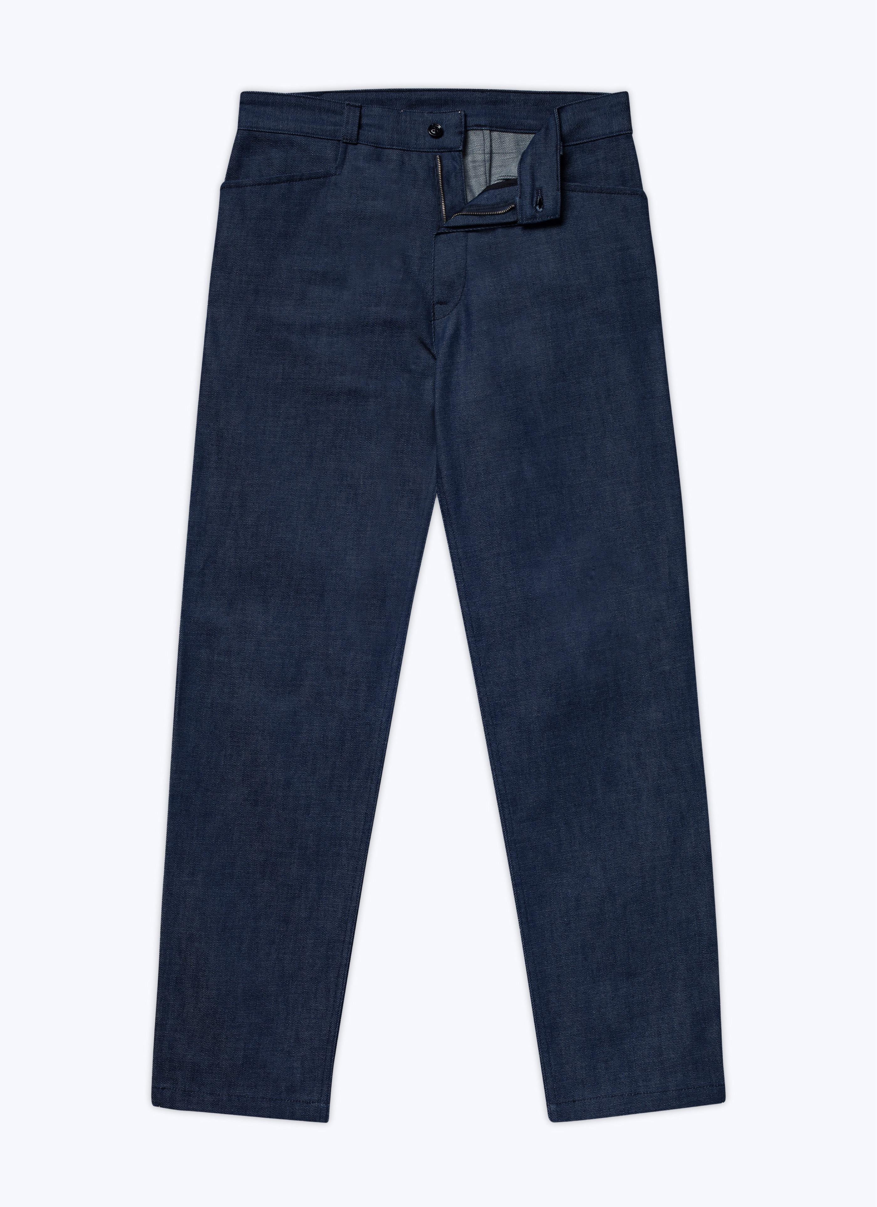 Fursac - Denim Cotton Canvas Trousers - Indigo - Men