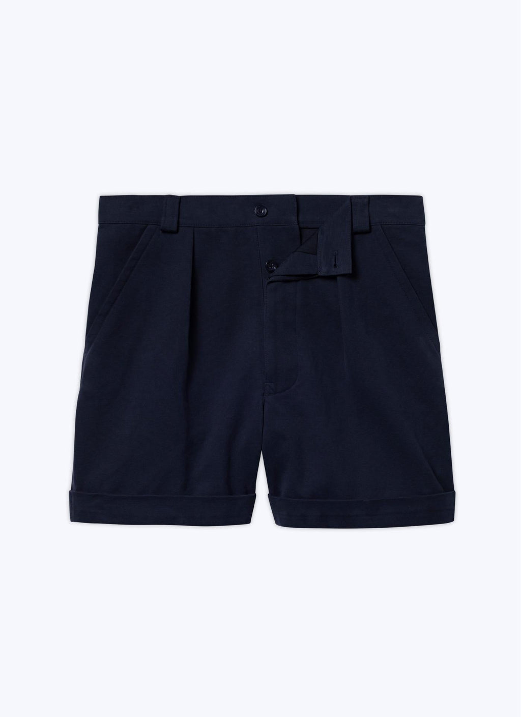 Fursac - Cotton Canvas Bermuda Shorts - Navy Blue - Men