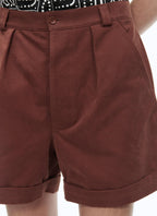 Fursac - Bermuda En Toile De Coton - Marron - Homme