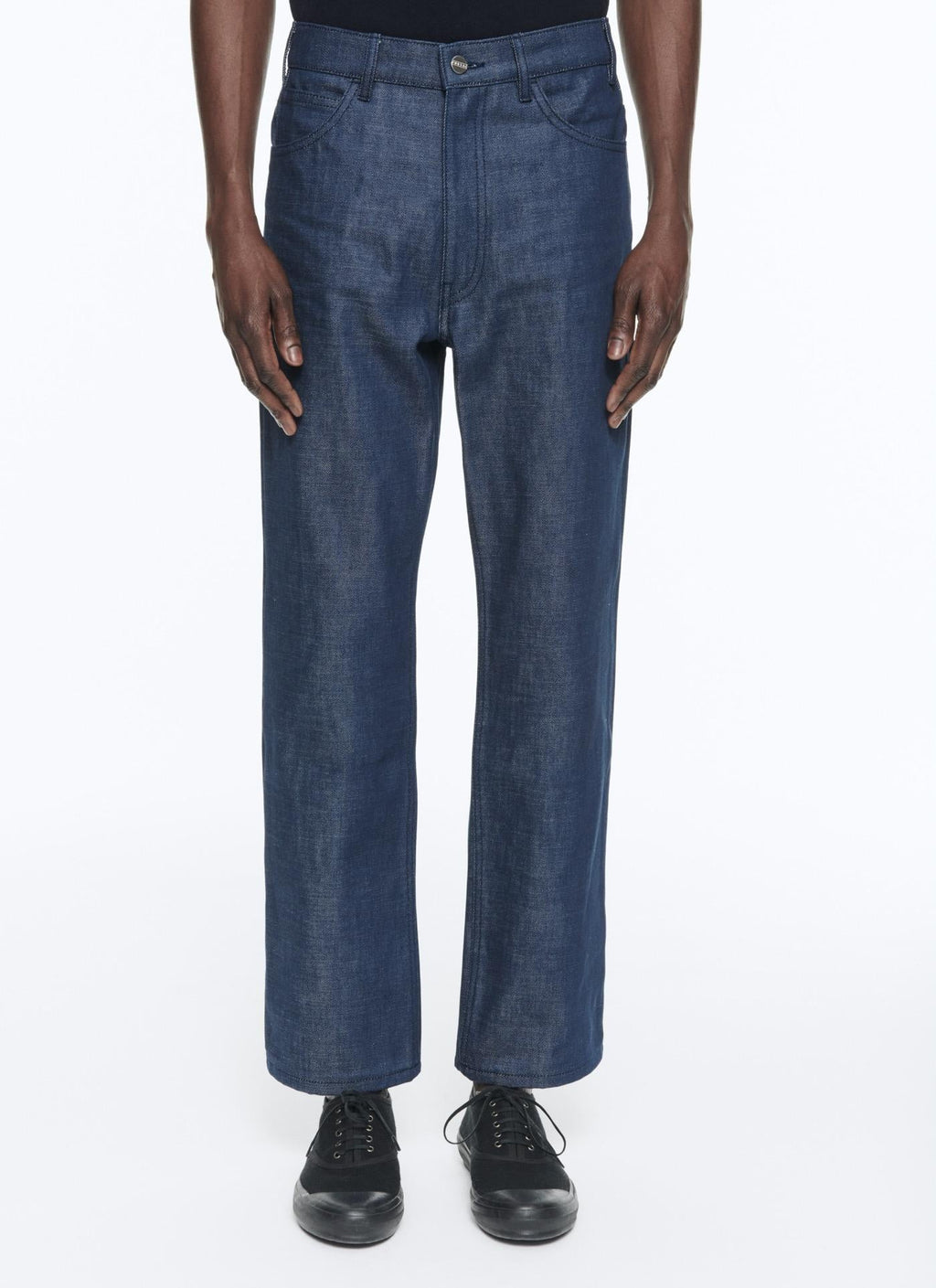 Fursac - Pantalón Flare en Lona de Algodón Denim - Índigo - Hombre