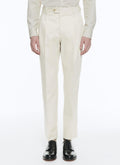 Fursac - Pantalon En Gabardine De Coton Beige - Beige