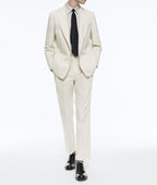 Fursac - Pantalon En Gabardine De Coton Beige - Beige