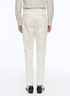 Fursac - Pantalon En Gabardine De Coton Beige - Beige