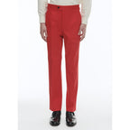 Organic Cotton Gabardine Chinos - Red