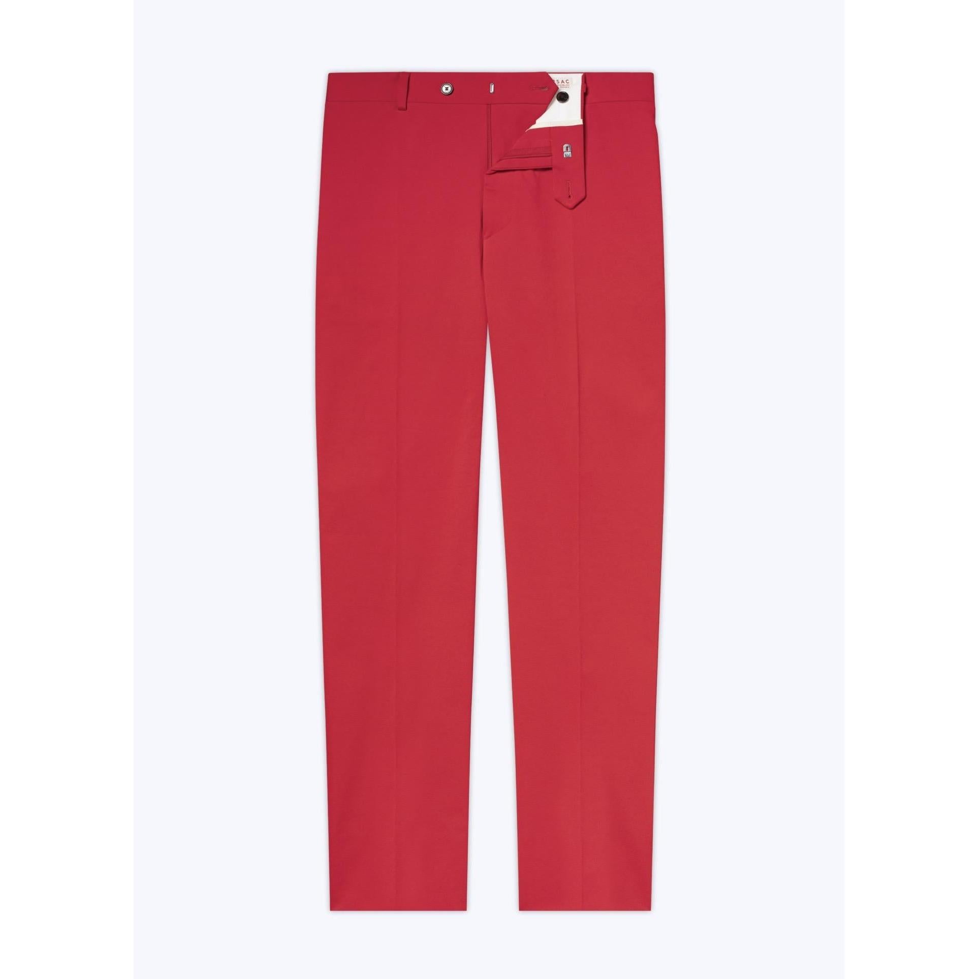 Organic Cotton Gabardine Chinos - Red