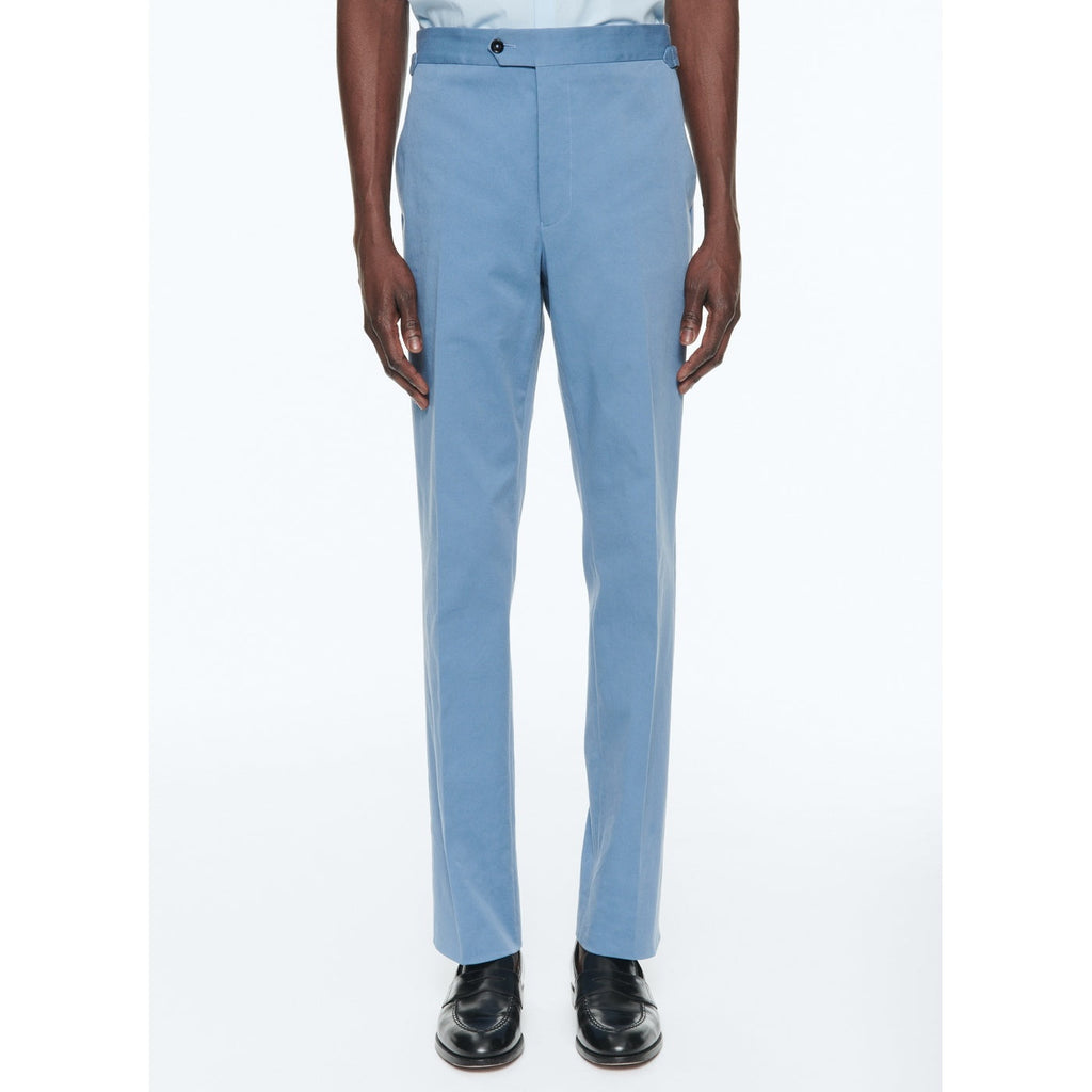 Pantalón de gabardina de algodón orgánico - Azul Indio