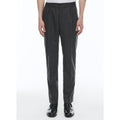 Pantalón de franela de lana elástica - Acero - Hombre