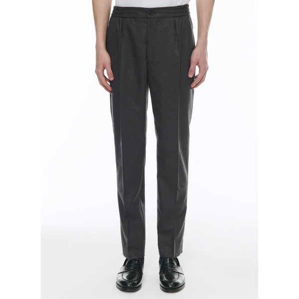Pantalón de franela de lana elástica - Acero - Hombre