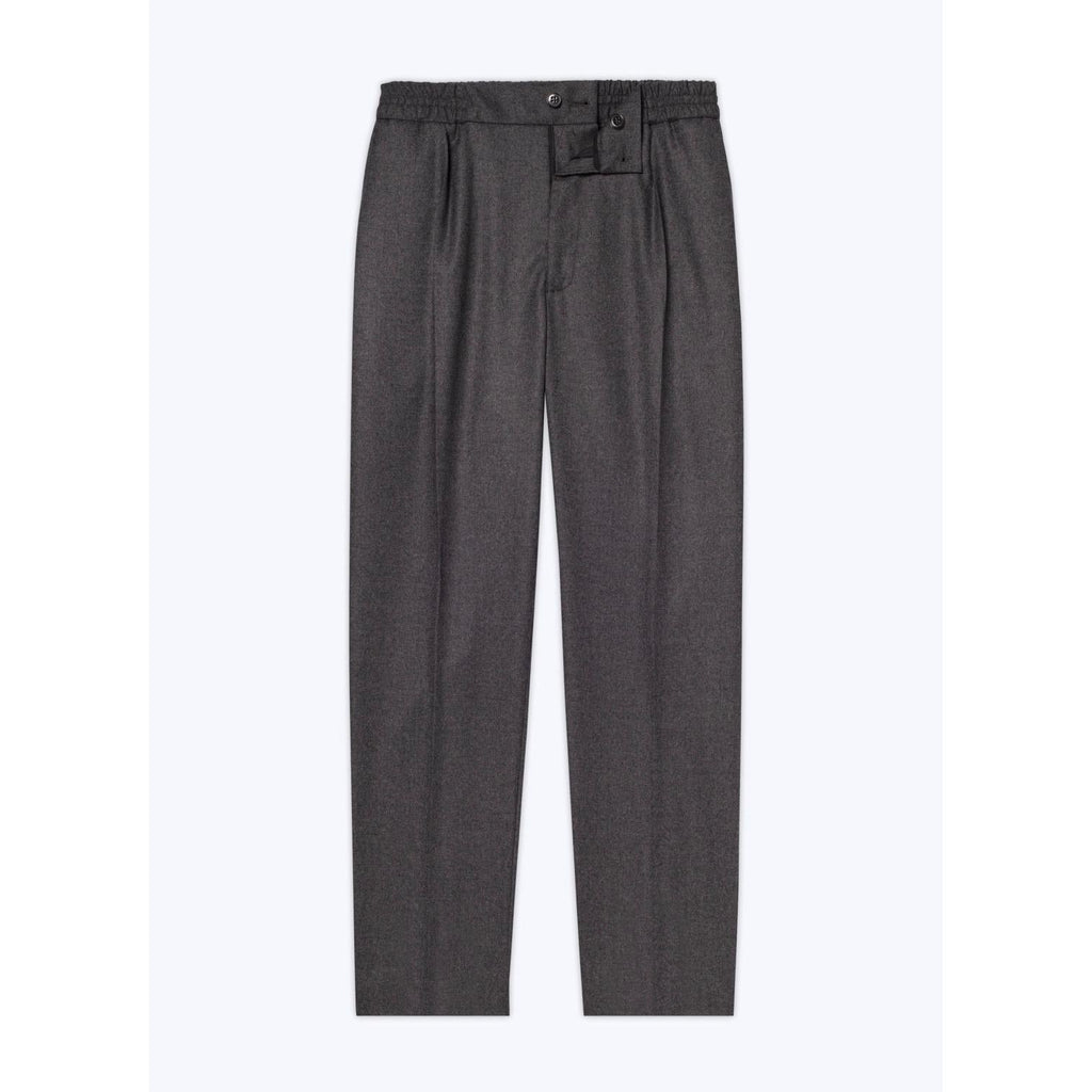 Pantalón de franela de lana elástica - Acero - Hombre