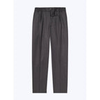 Pantalón de franela de lana elástica - Acero - Hombre