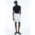 Fursac - Pleated Cotton Canvas Bermuda Shorts - White