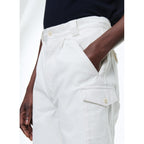 Fursac - Pleated Cotton Canvas Bermuda Shorts - White