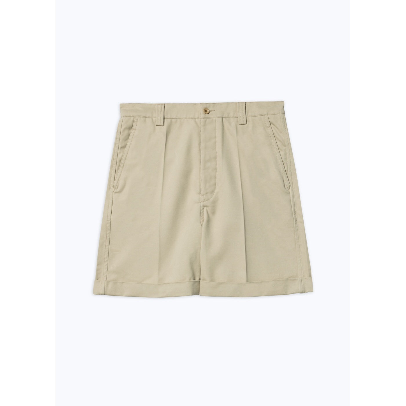 Fursac - Bermuda De Tela De Algodón - Beige