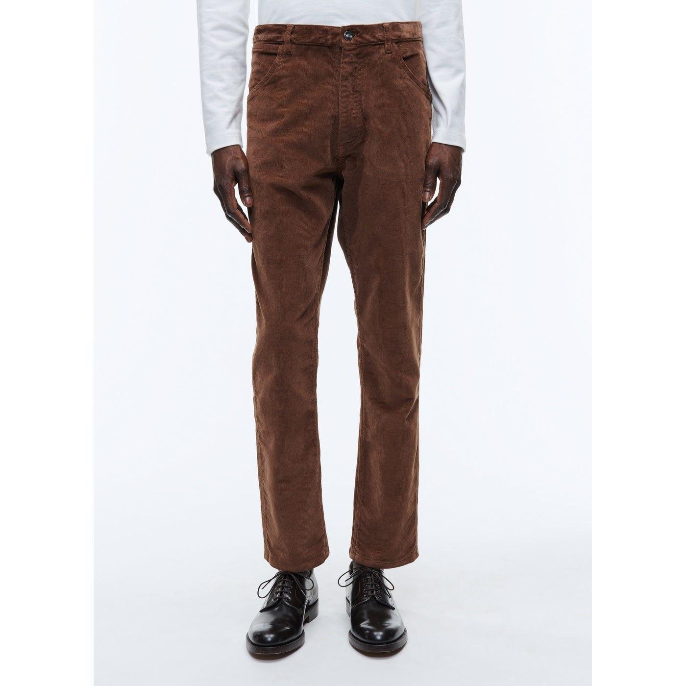 Fursac - Pantalon En Velours Côtelé Marron - Brun