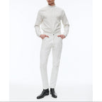 Five-Pocket Cotton Twill Trousers - White