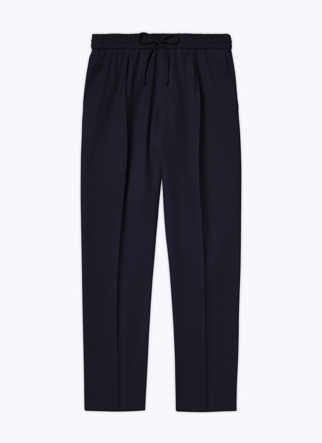 Fursac - Elasticated Wool Canvas Trousers - Carbon Blue - Men