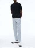 Fursac - Elasticated Wool Seersucker Trousers - Sapphire - Men