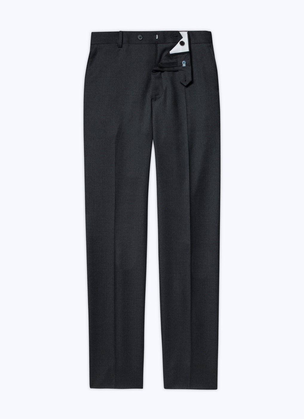 Fursac - Pantalón de Traje de Tela de Lana - Antracita - Hombre