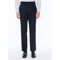Fursac - Pantalon Costume Serge Unie Marine - Carbone