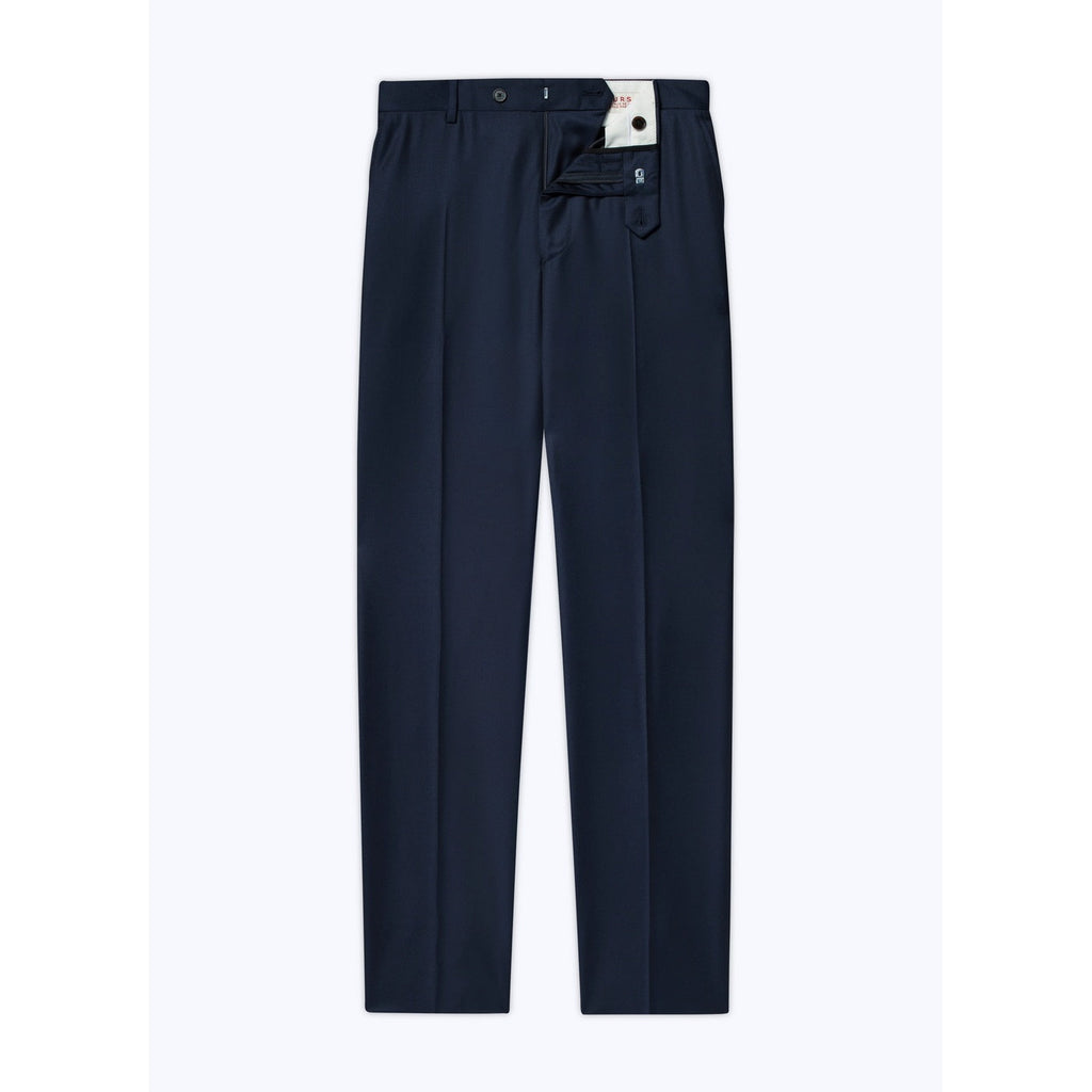 Fursac - Pantalon Costume Serge Unie Marine - Carbone