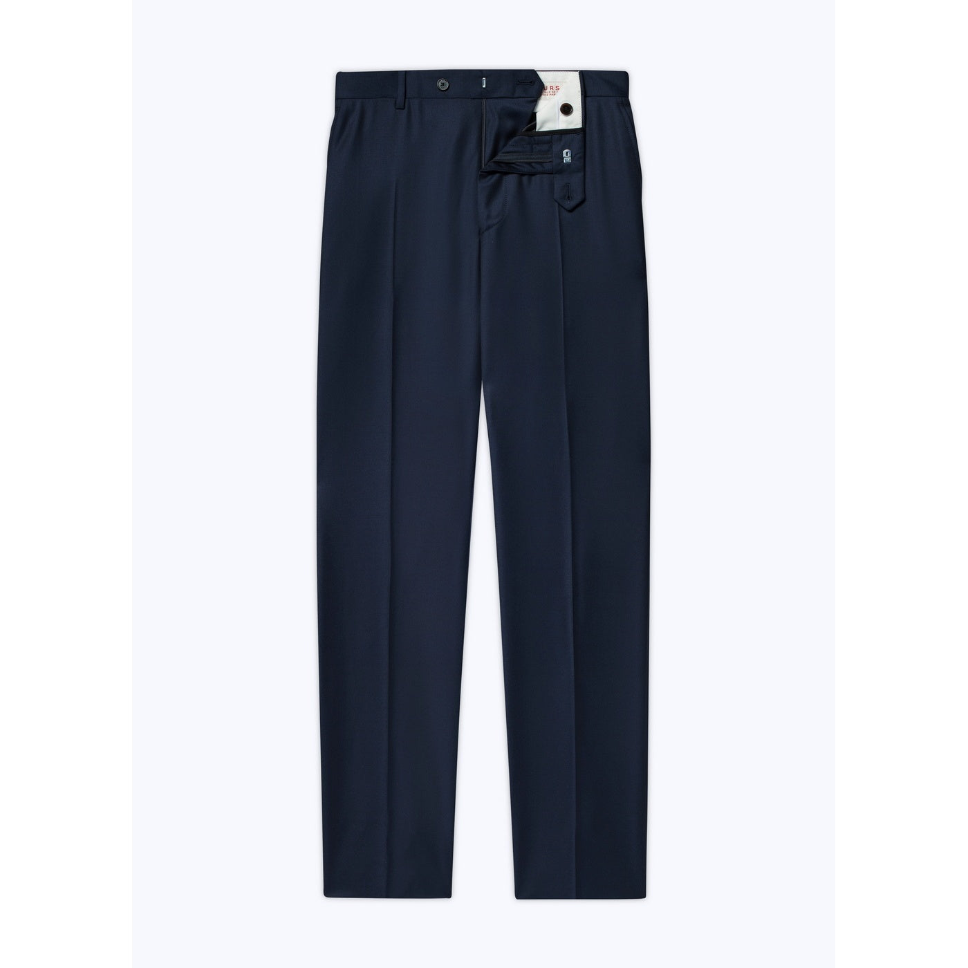 Fursac - Pantalon Costume Serge Unie Marine - Carbone