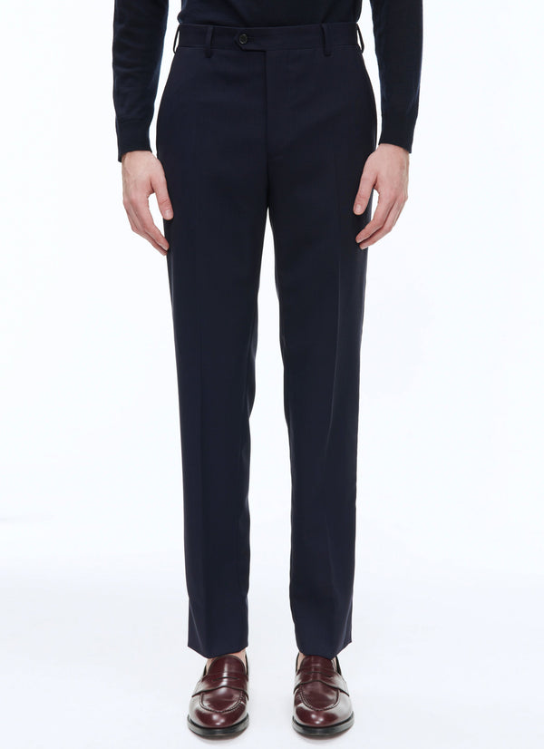 Fursac - Wool Canvas Suit Trousers - Carbon Blue - Men