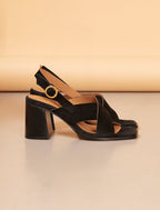 Sandales À Talon June - Noir - Femme