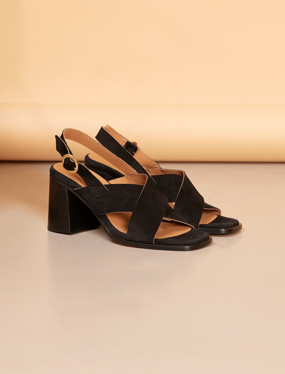 Sandales À Talon June - Noir - Femme