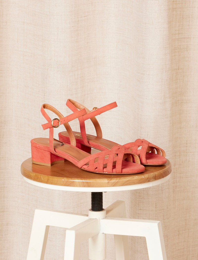 Sandales À Talon Danaé - Mandarine - Femme